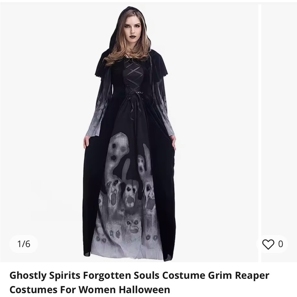 Ghostly Spirits Forgotten Souls Costume Grim Reaper Costumes For Women Halloween